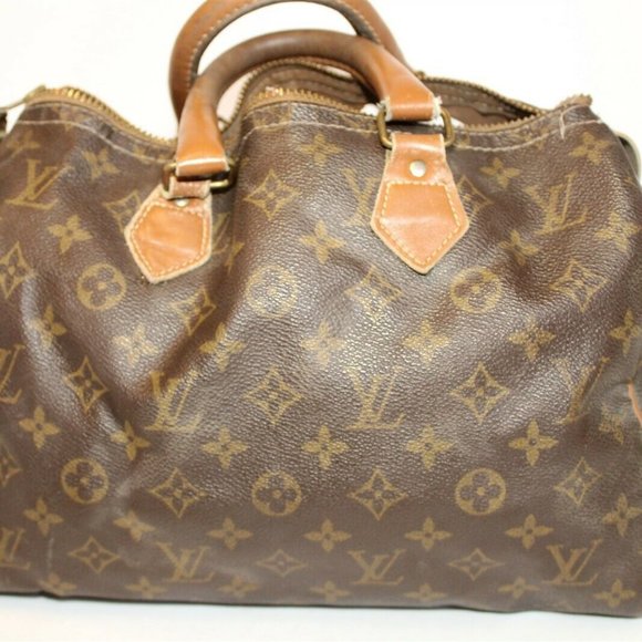 Vintage Louis Vuitton Handbags - Vtg Louis Vuitton DAMAGED Monogram Speedy BAG